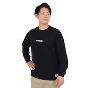 (メンズ)OLD ロゴベーシックワイド 長袖Tシャツ 110233011002-BLACK