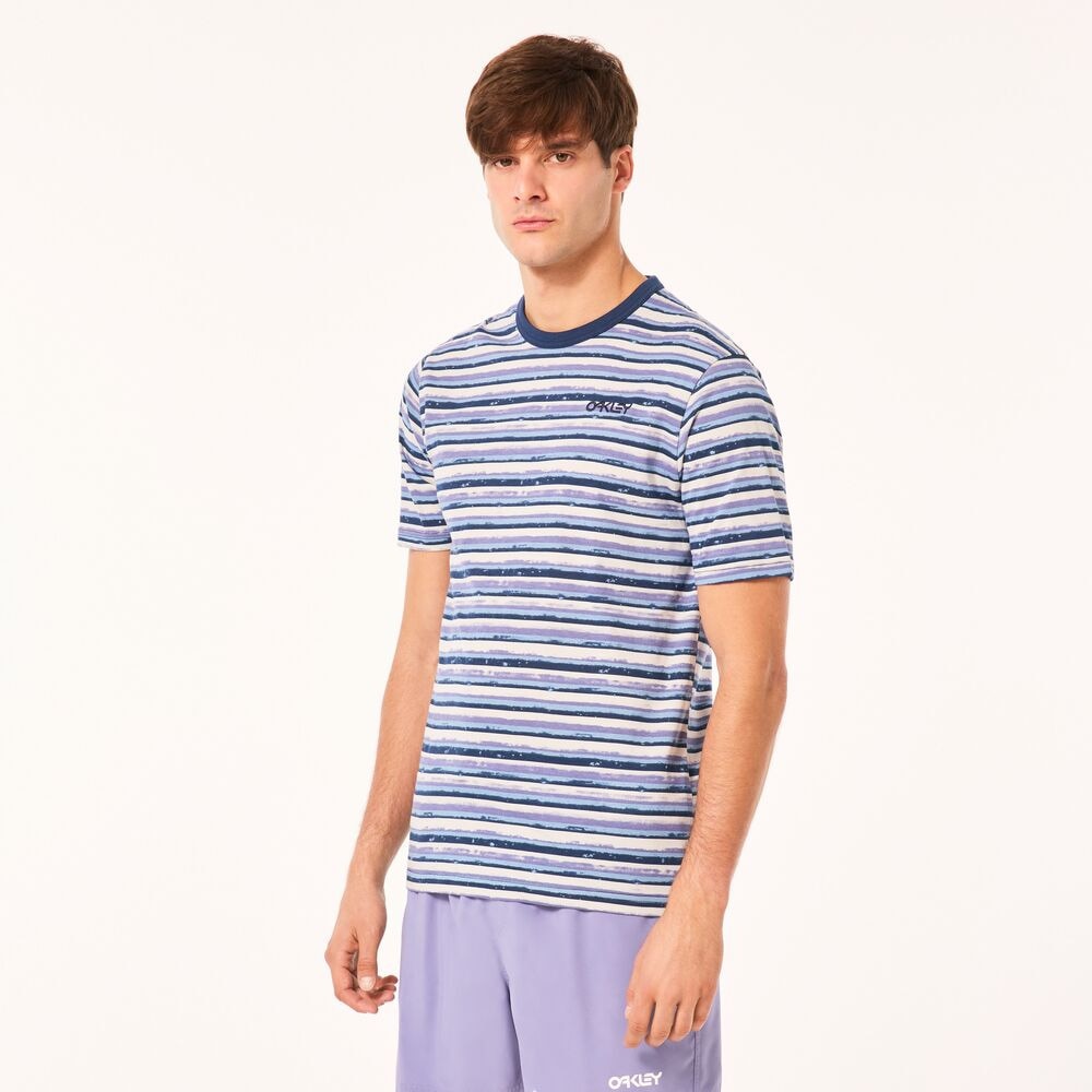 オークリー（OAKLEY）（メンズ）BLURRRED STRIPES 半袖Tシャツ FOA405507-9ZG