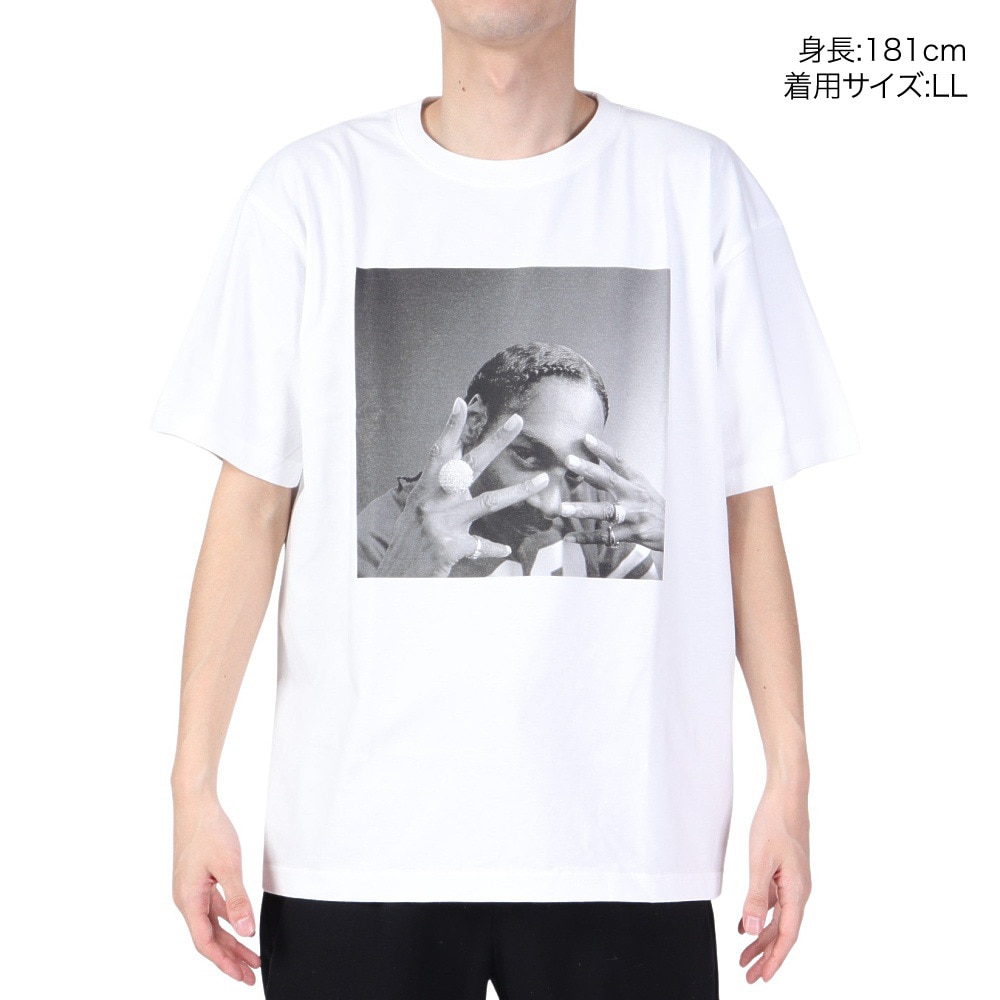 1993 デザイン ワールド ヒップ ホップ（1993 DESIGNED WORLD HIP HOP）（メンズ）1993 WEST DOG 半袖Tシャツ 1993-23A074-White