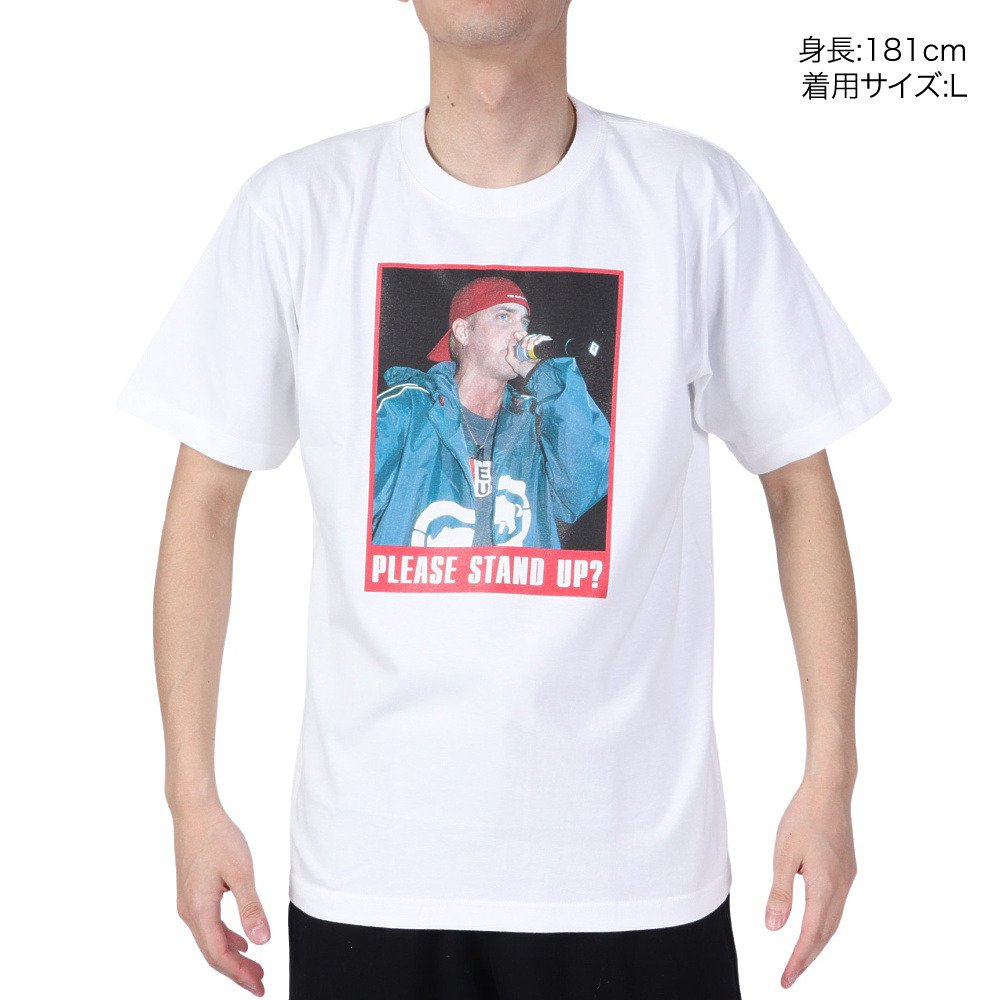1993 デザイン ワールド ヒップ ホップ（1993 DESIGNED WORLD HIP HOP）（メンズ）1993 MARSHALL 半袖Tシャツ 1993-23A081-White