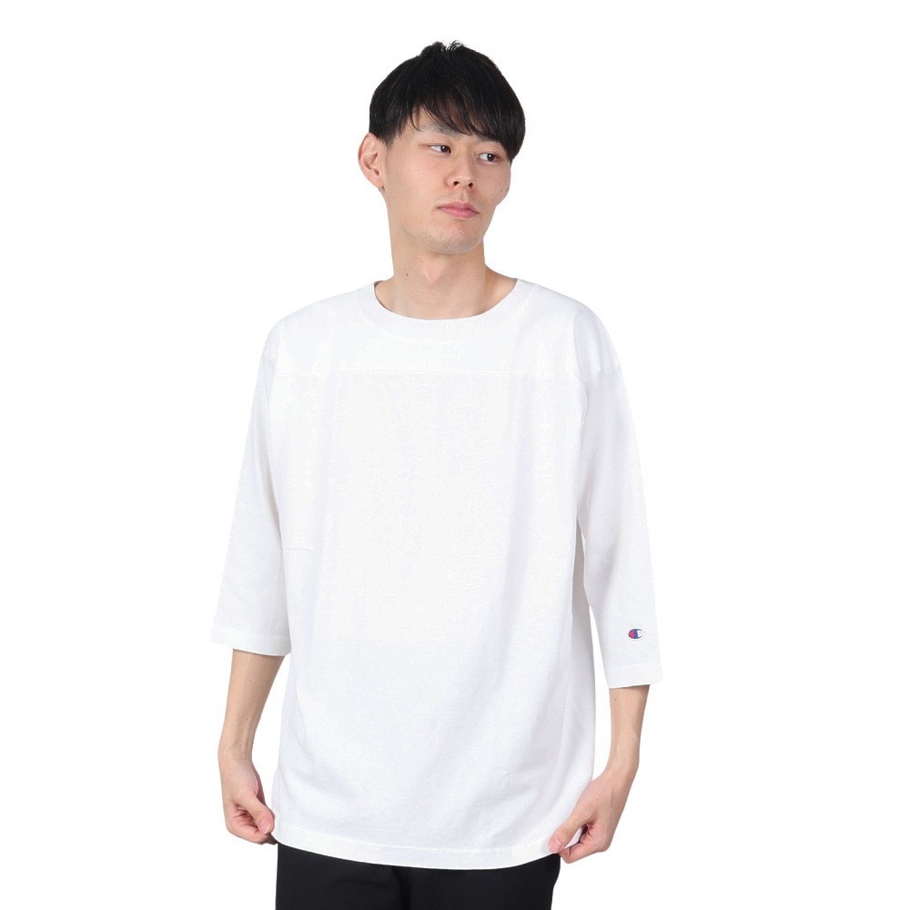 チャンピオン-ヘリテイジ（CHAMPION-HERITAGE）（メンズ）Tシャツ 七分袖 T1011 ティーテンイレブン 3/4スリーブ フットボールTシャツ C5-P405 010