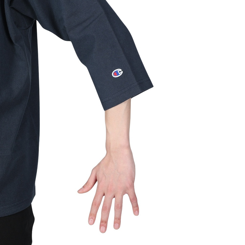 チャンピオン-ヘリテイジ（CHAMPION-HERITAGE）（メンズ）Tシャツ 七分袖 T1011 ティーテンイレブン 3/4スリーブ フットボールTシャツ C5-P405 370