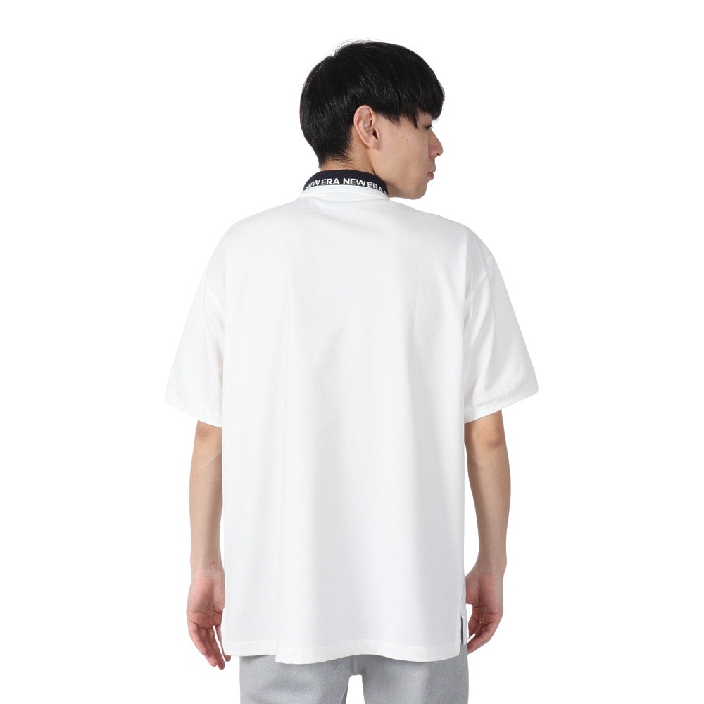 ニューエラ（NEW ERA）（メンズ）半袖 オーバーサイズド ポロシャツ COLLAR LOGO 14121844