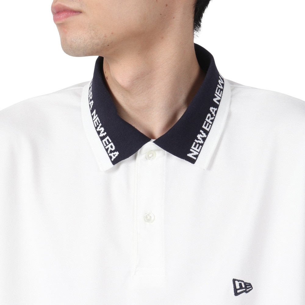 ニューエラ（NEW ERA）（メンズ）半袖 オーバーサイズド ポロシャツ COLLAR LOGO 14121844