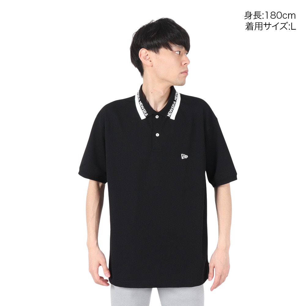 ニューエラ（NEW ERA）（メンズ）半袖 オーバーサイズド ポロシャツ COLLAR LOGO 14121845