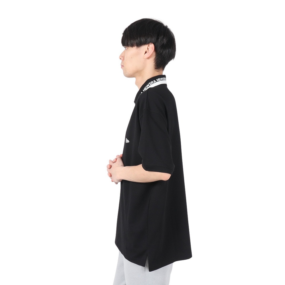 ニューエラ（NEW ERA）（メンズ）半袖 オーバーサイズド ポロシャツ COLLAR LOGO 14121845