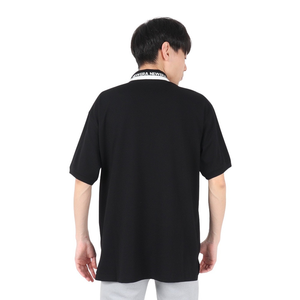 ニューエラ（NEW ERA）（メンズ）半袖 オーバーサイズド ポロシャツ COLLAR LOGO 14121845