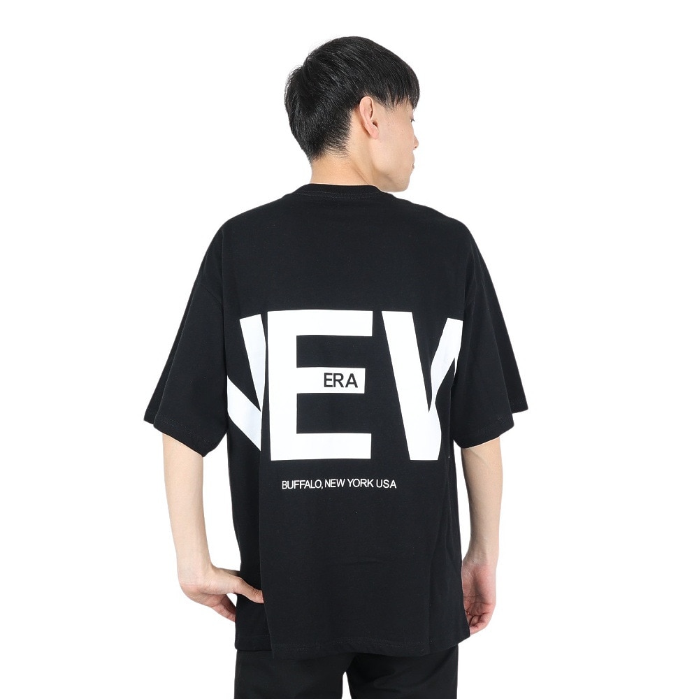 ニューエラ（NEW ERA）（メンズ、レディース）半袖 オーバーサイズド コットンTシャツ Zoom Up Logo 14121849