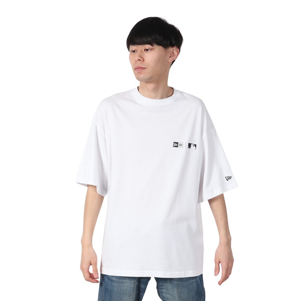 ニューエラ（NEW ERA）（メンズ、レディース）半袖 オーバーサイズド コットン Tシャツ MLB Apparel 14121856