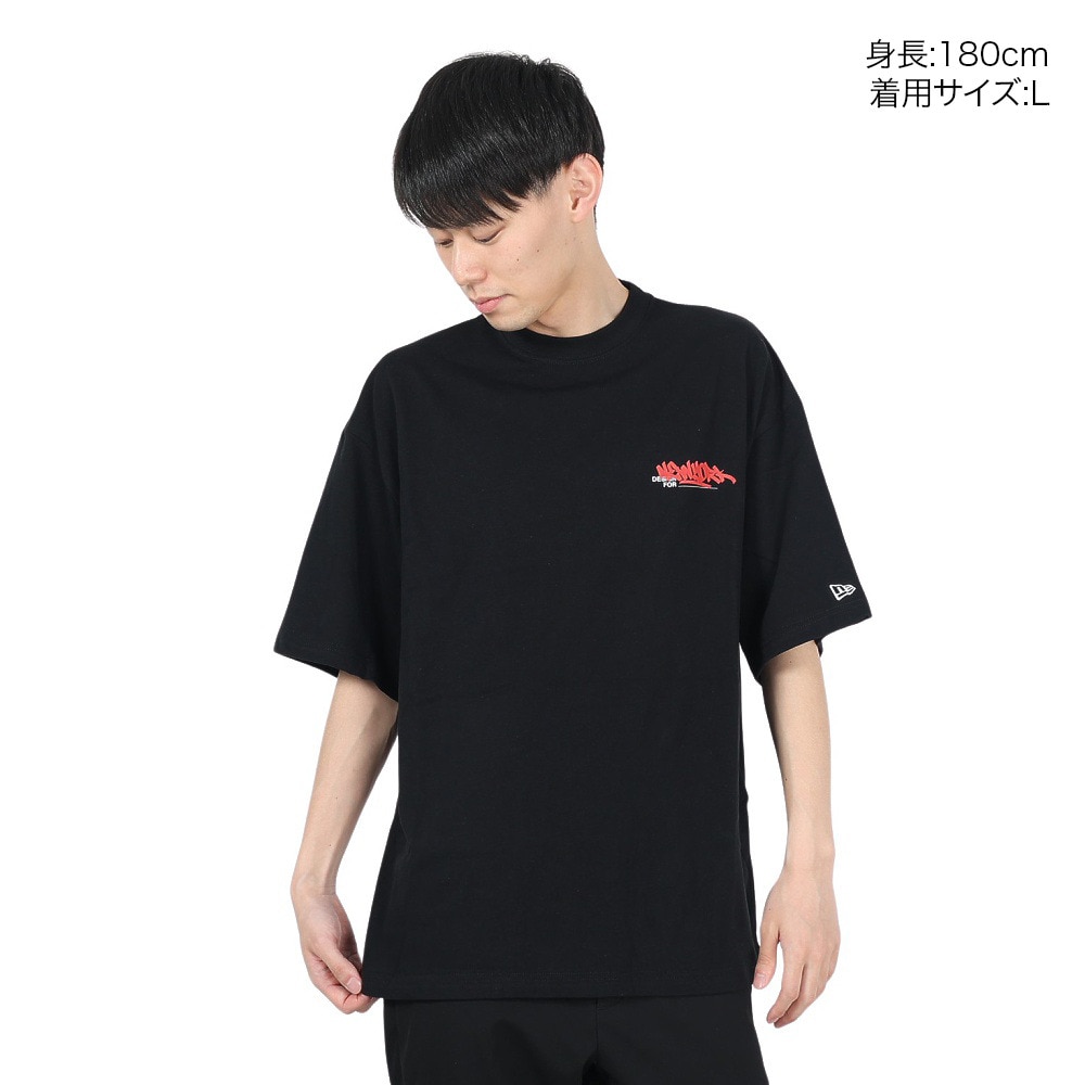 ニューエラ（NEW ERA）（メンズ、レディース）半袖 オーバーサイズド コットンTシャツ Graffiti 14121863