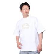 (メンズ、レディース)半袖 オーバーサイズド コットン Tシャツ Classic College 14121866 14121868