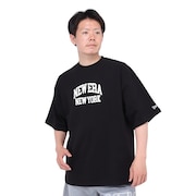 ニューエラ（NEW ERA）（メンズ、レディース）半袖 オーバーサイズド コットン Tシャツ Classic College 14121868