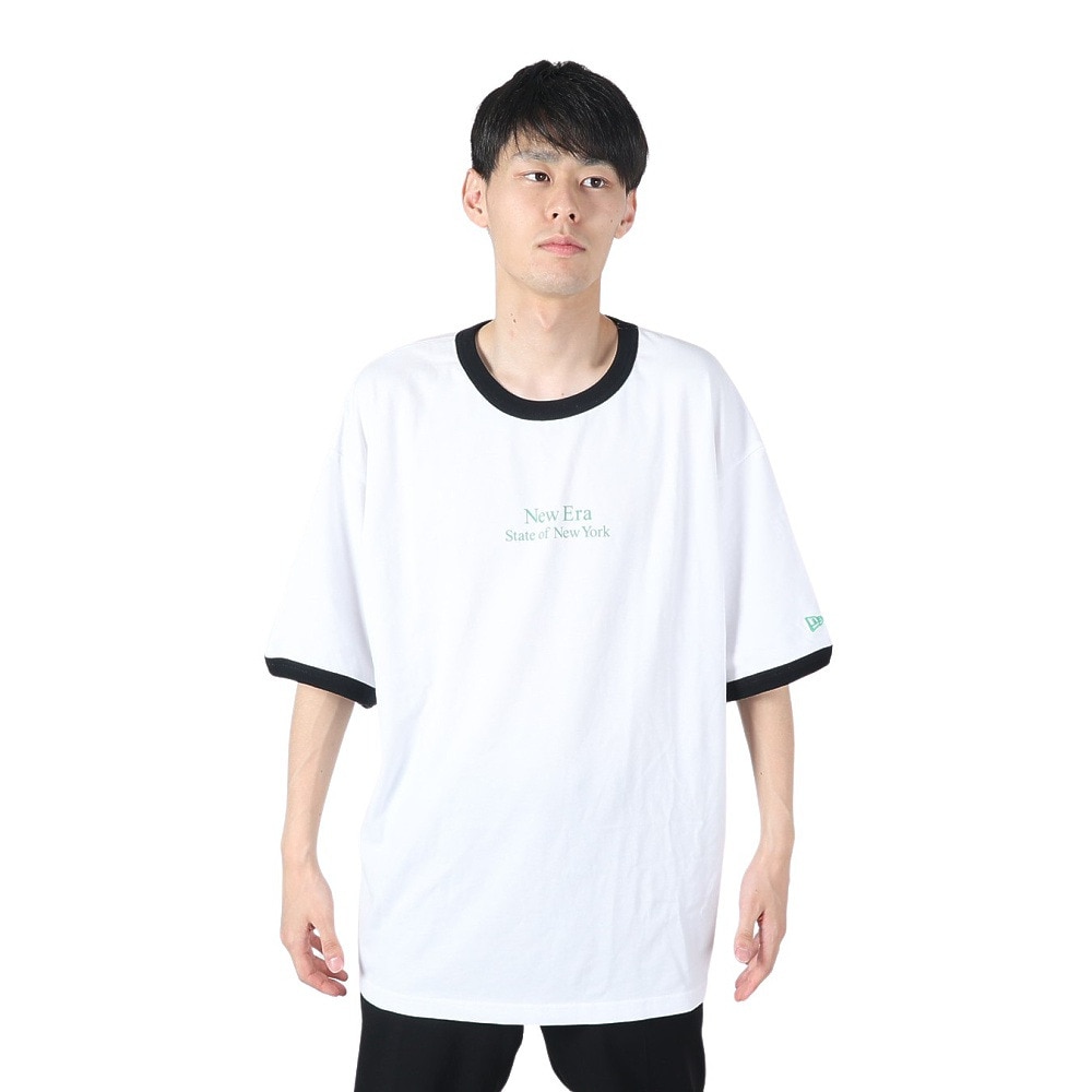 ニューエラ（NEW ERA）（メンズ、レディース）半袖 オーバーサイズド コットン Tシャツ Ringer Tee 14121869