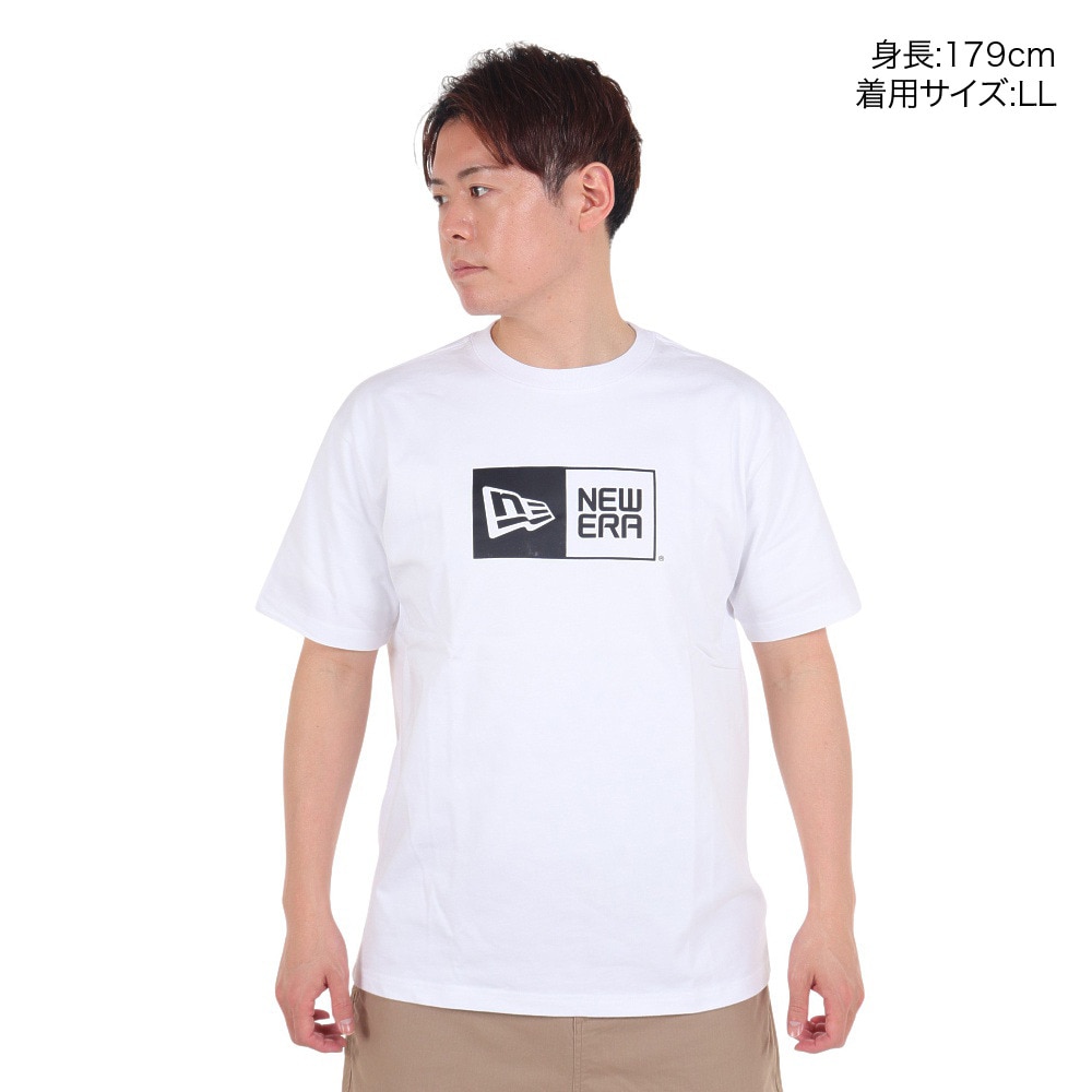 ニューエラ（NEW ERA）（メンズ、レディース）ショートスリーブ CT Tシャツ BOX ロゴ 14121907