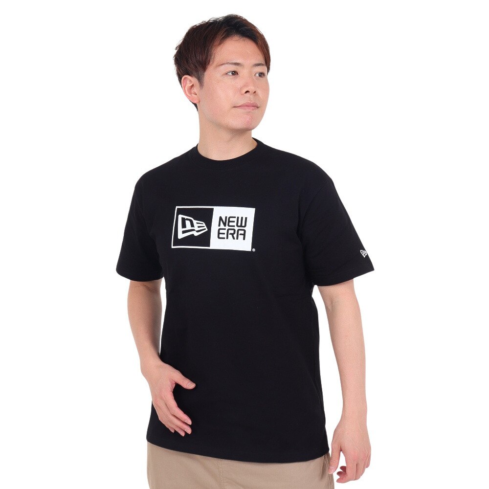 ニューエラ（NEW ERA）（メンズ、レディース）ショートスリーブ CT Tシャツ BOX ロゴ 14121914