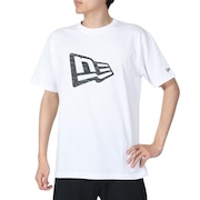 (メンズ、レディース)半袖 コットンTシャツ Archive Logo フラッグロゴ 14121921