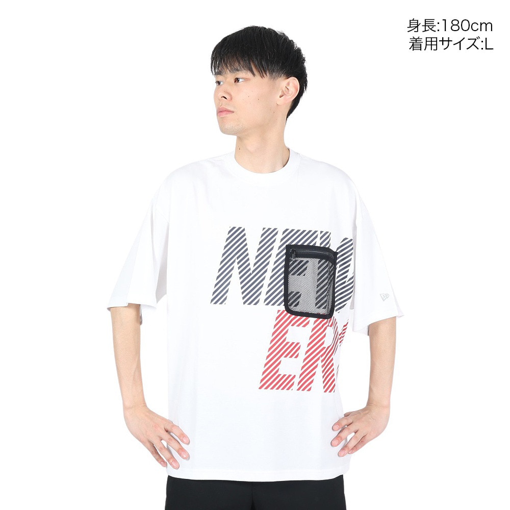 ニューエラ（NEW ERA）（メンズ、レディース）半袖 オーバーサイズド パフォーマンス Tシャツ Mesh Pocket 14121974