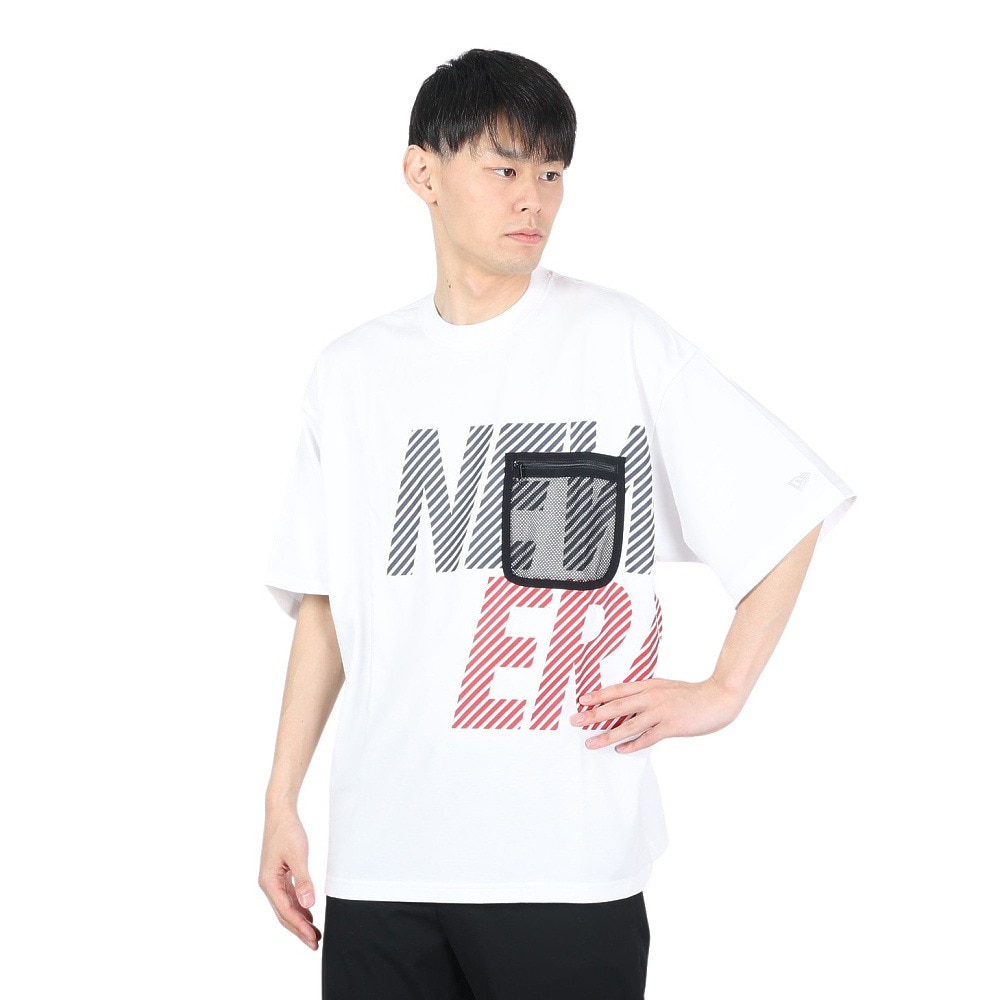 ニューエラ（NEW ERA）（メンズ、レディース）半袖 オーバーサイズド パフォーマンス Tシャツ Mesh Pocket 14121974