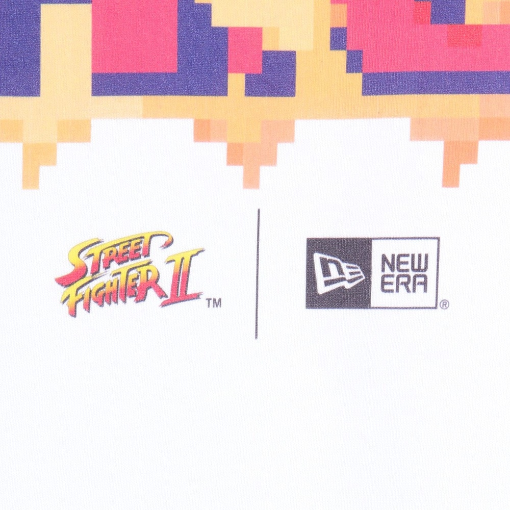 ニューエラ（NEW ERA）（メンズ、レディース）半袖 オーバーサイズド コットン Tシャツ ストリートファイター2 DOUBLE K.O. ホワイト 14124663