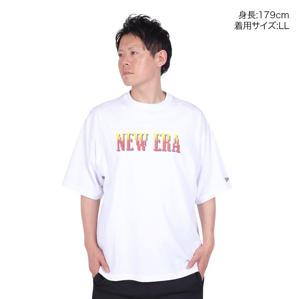 ニューエラ（NEW ERA）（メンズ、レディース）半袖 オーバーサイズド コットン Tシャツ ストリートファイター2 DOUBLE K.O. ホワイト 14124663