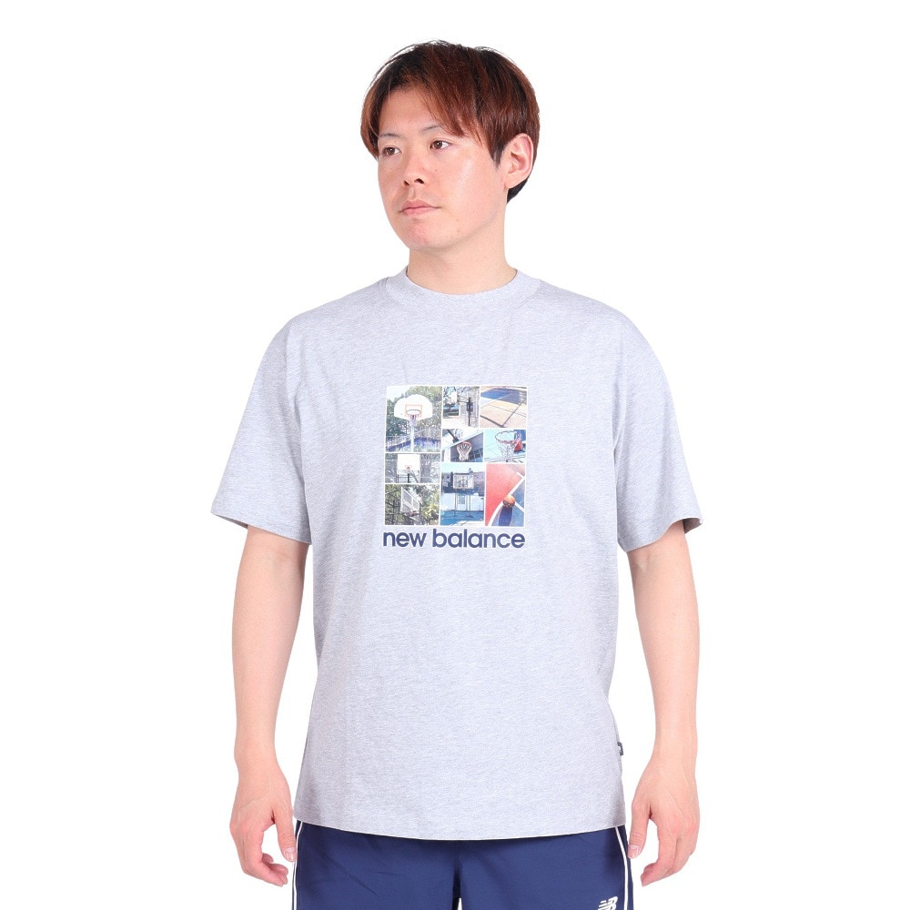 ニューバランス（new balance）（メンズ）Hoops Graphic ショートスリーブTシャツ MT41598AGT