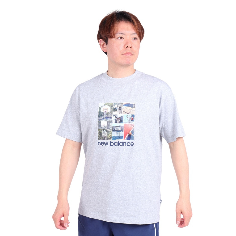 ニューバランス（new balance）（メンズ）Hoops Graphic ショートスリーブTシャツ MT41598AGT