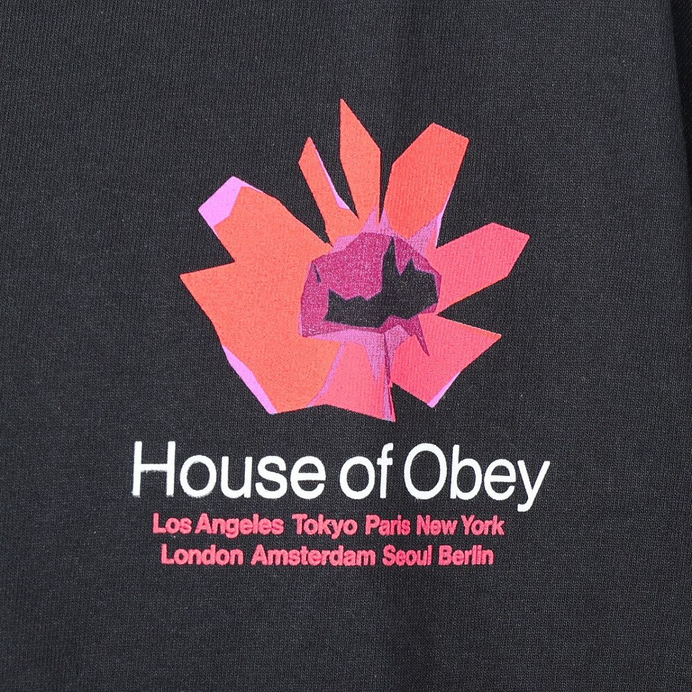 オベイ（OBEY）（メンズ）HOUSE OF OBEY FLORAL Tシャツ 165263709BLKO24P