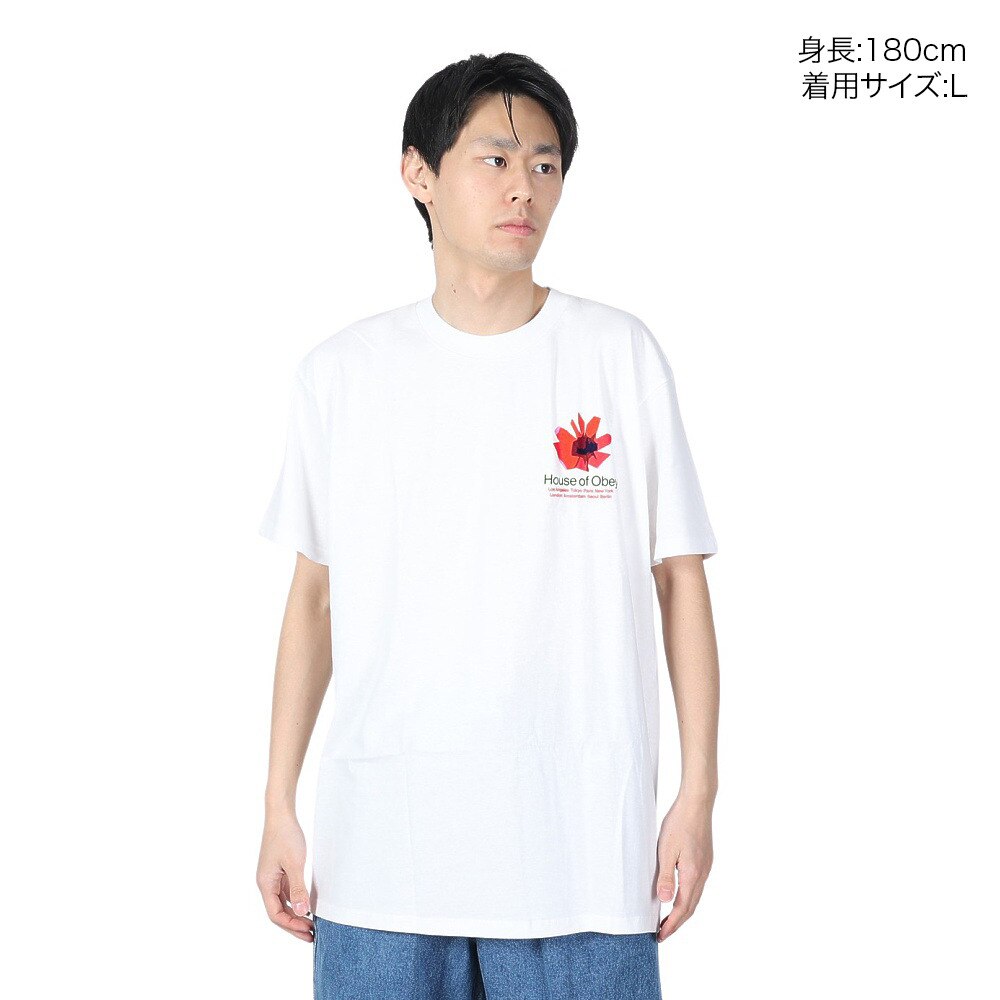 オベイ（OBEY）（メンズ）HOUSE OF OBEY FLORAL Tシャツ 165263709WHTO24P