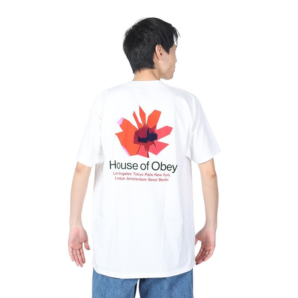 オベイ（OBEY）（メンズ）HOUSE OF OBEY FLORAL Tシャツ 165263709WHTO24P
