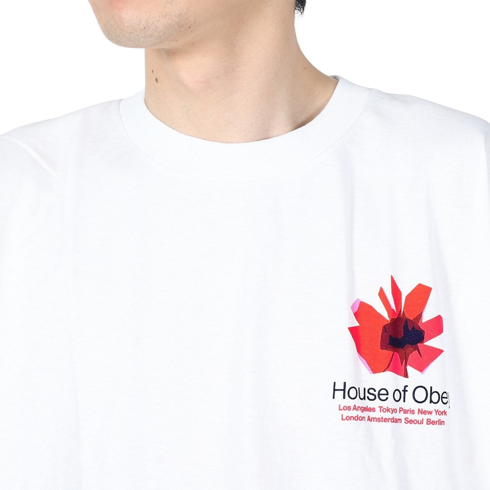 オベイ（OBEY）（メンズ）HOUSE OF OBEY FLORAL Tシャツ 165263709WHTO24P
