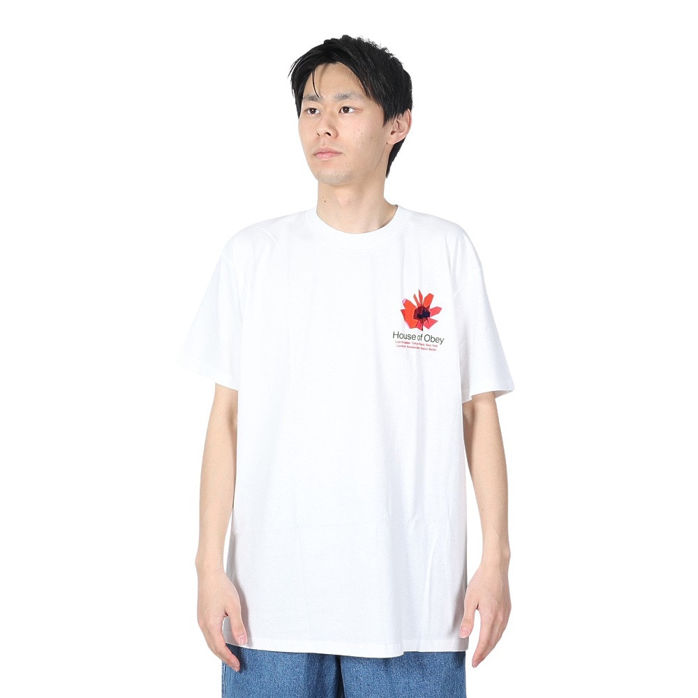 オベイ（OBEY）（メンズ）HOUSE OF OBEY FLORAL Tシャツ 165263709WHTO24P