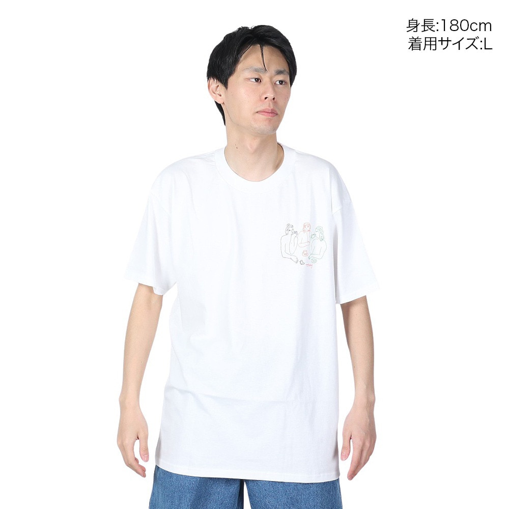 オベイ（OBEY）（メンズ）CUP OF TEA 半袖Tシャツ 165263750WHTO24P