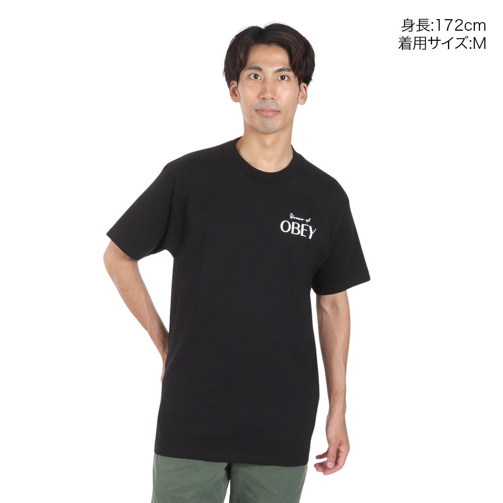 オベイ（OBEY）（メンズ）HOUSE OF OBEY CLASSIC Tシャツ 165263753BLKO24U