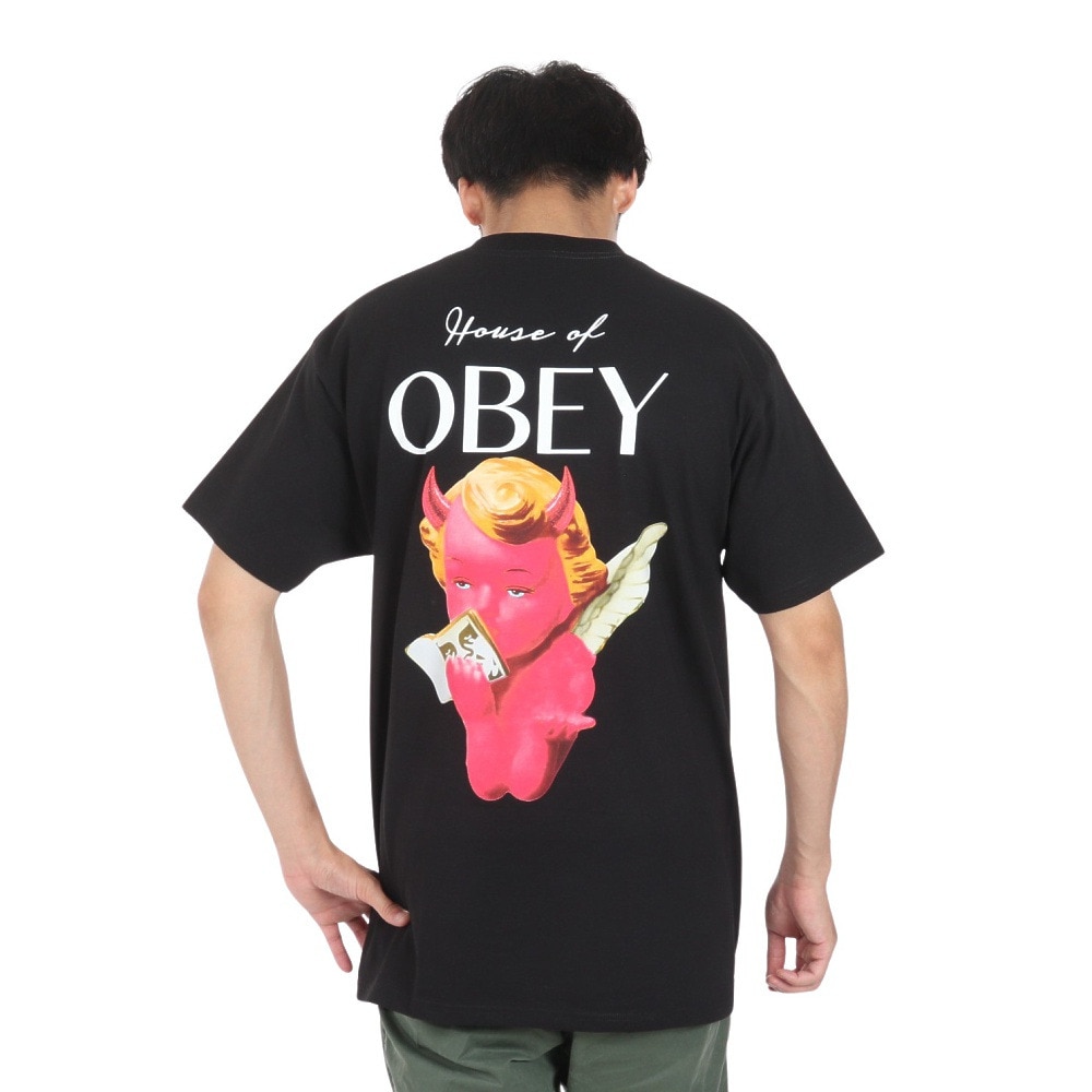 オベイ（OBEY）（メンズ）HOUSE OF OBEY CLASSIC Tシャツ 165263753BLKO24U