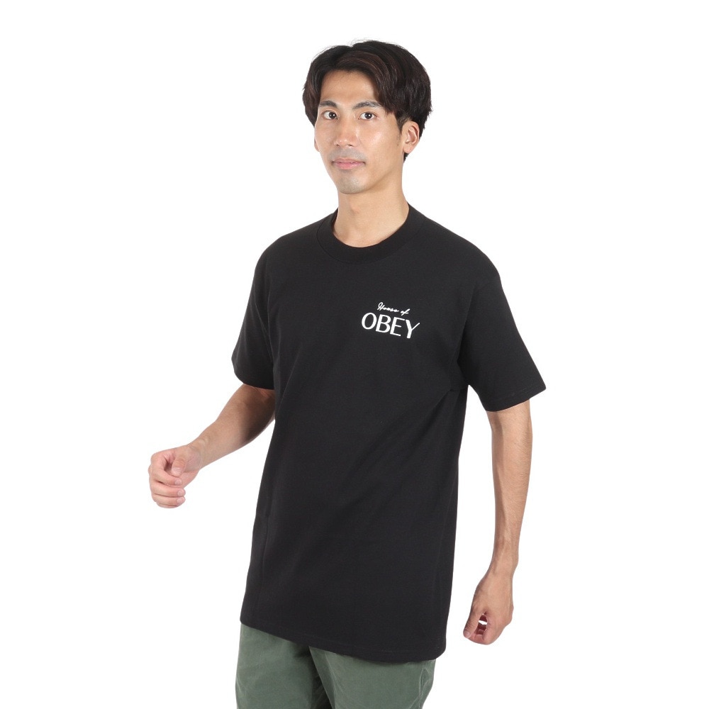 オベイ（OBEY）（メンズ）HOUSE OF OBEY CLASSIC Tシャツ 165263753BLKO24U