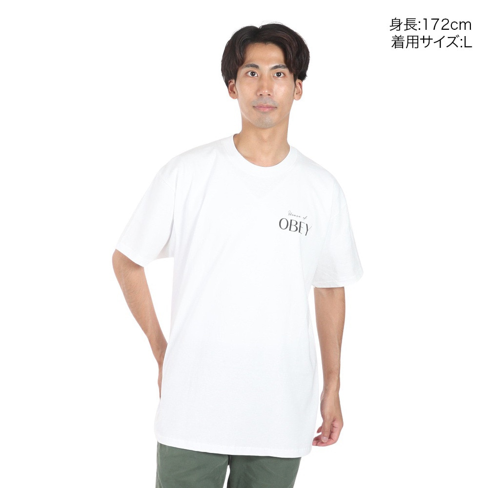 オベイ（OBEY）（メンズ）HOUSE OF OBEY CLASSIC Tシャツ 165263753WHTO24U