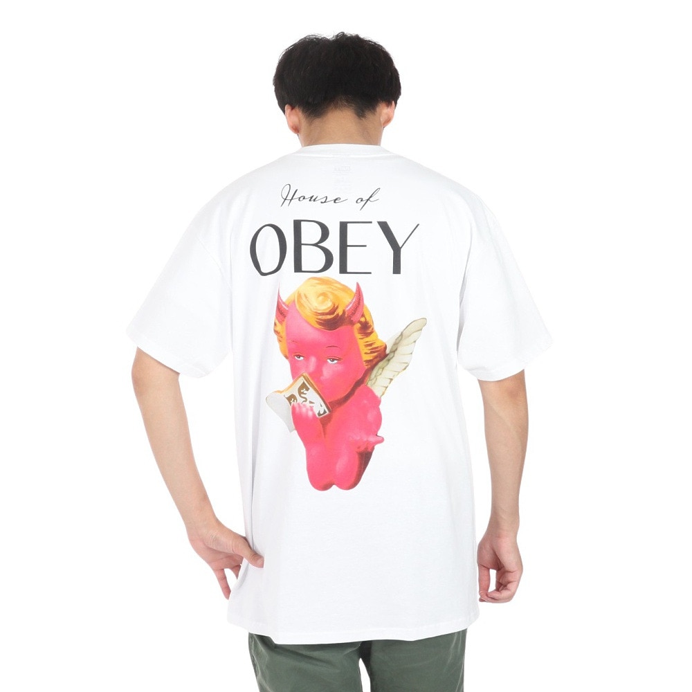 オベイ（OBEY）（メンズ）HOUSE OF OBEY CLASSIC Tシャツ 165263753WHTO24U