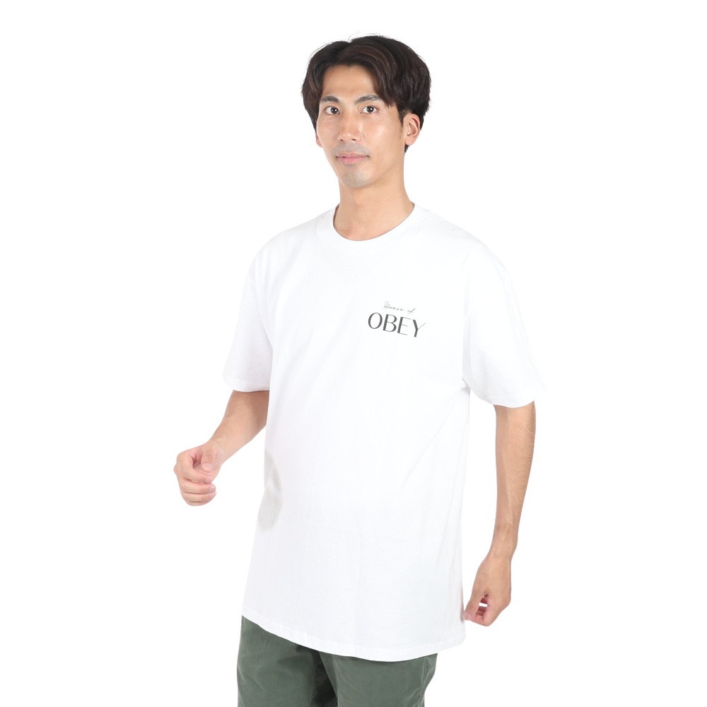 オベイ（OBEY）（メンズ）HOUSE OF OBEY CLASSIC Tシャツ 165263753WHTO24U