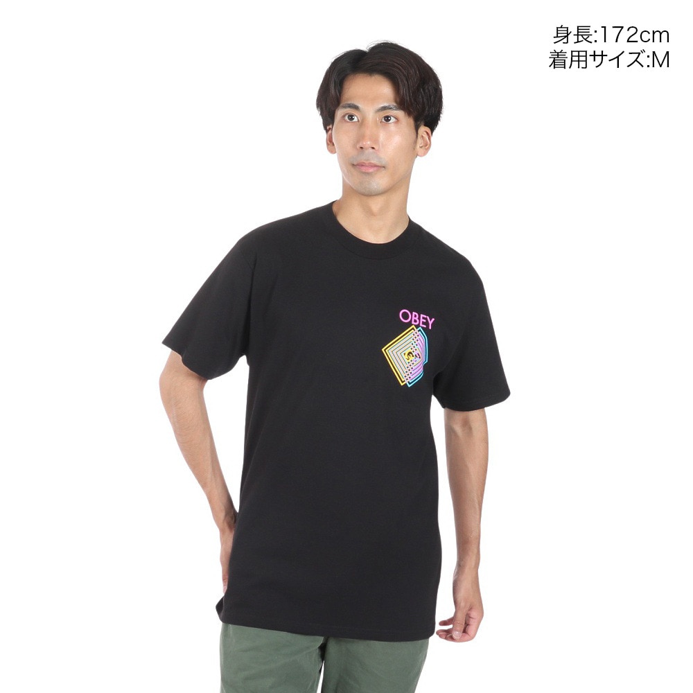 オベイ（OBEY）（メンズ）DOUBLE VISION CLASSIC Tシャツ 165263797BLKO24U