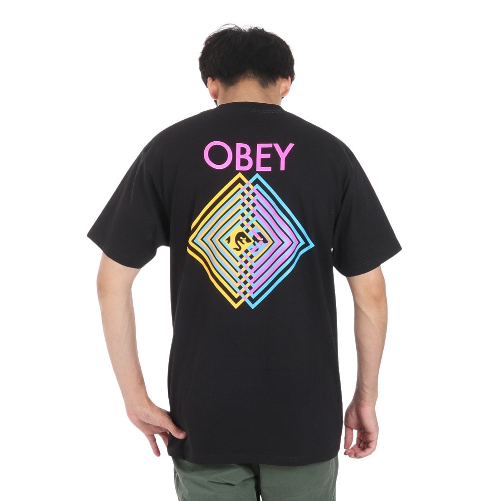 オベイ（OBEY）（メンズ）DOUBLE VISION CLASSIC Tシャツ 165263797BLKO24U