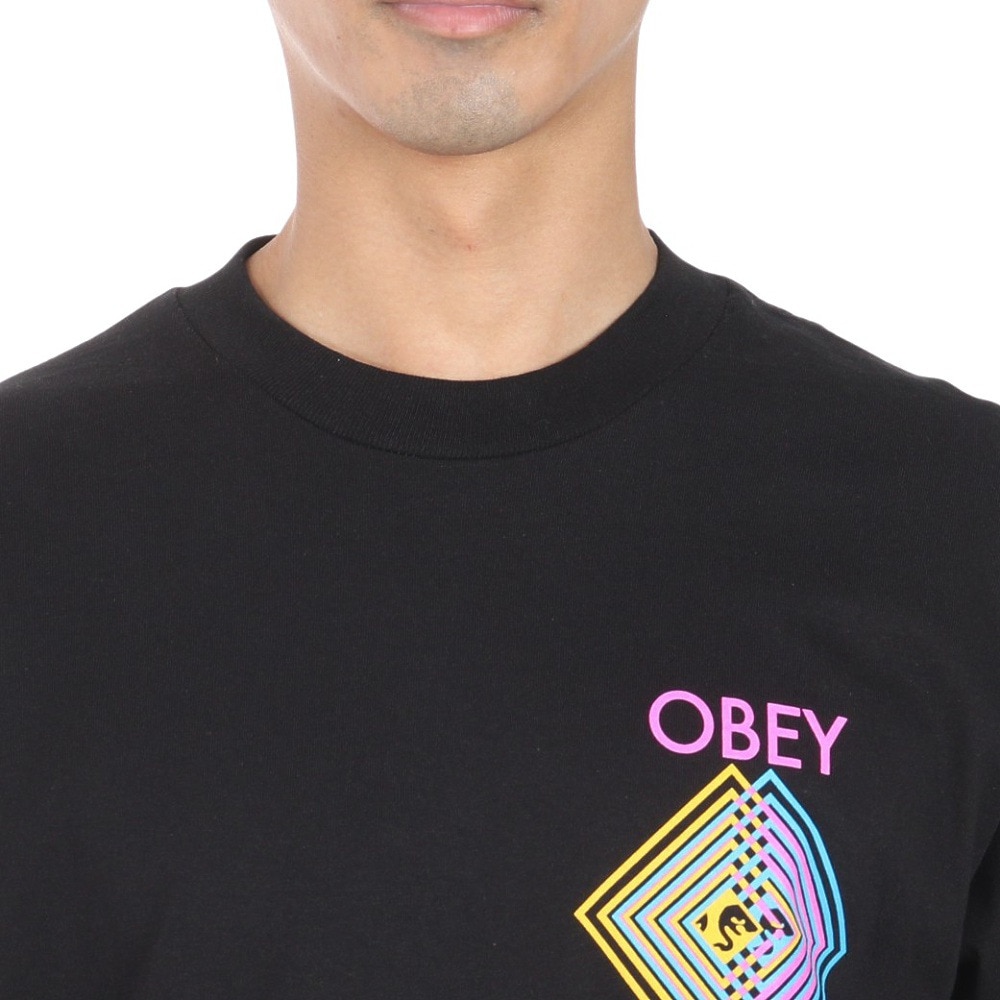 オベイ（OBEY）（メンズ）DOUBLE VISION CLASSIC Tシャツ 165263797BLKO24U