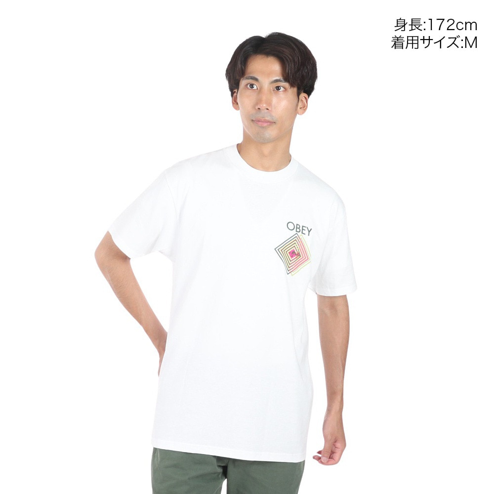 オベイ（OBEY）（メンズ）DOUBLE VISION CLASSIC Tシャツ 165263797WHTO24U