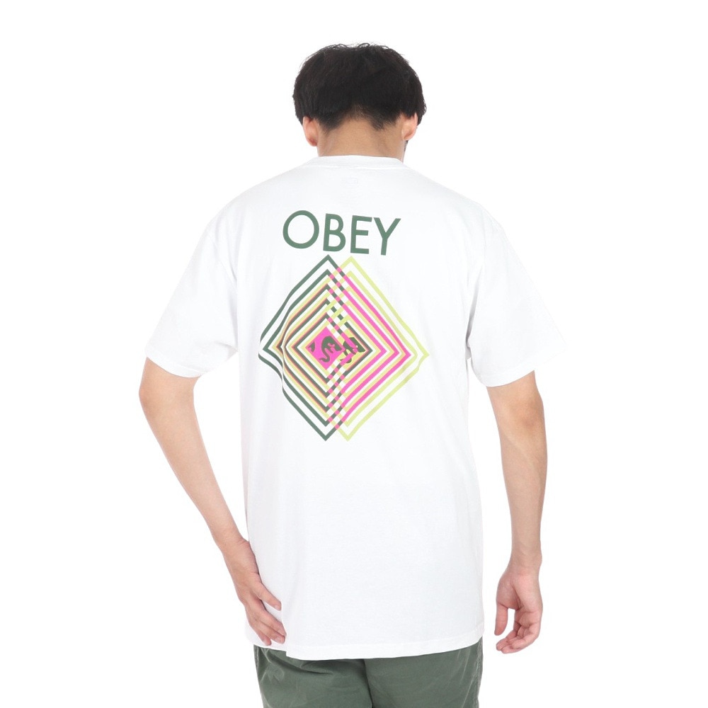 オベイ（OBEY）（メンズ）DOUBLE VISION CLASSIC Tシャツ 165263797WHTO24U