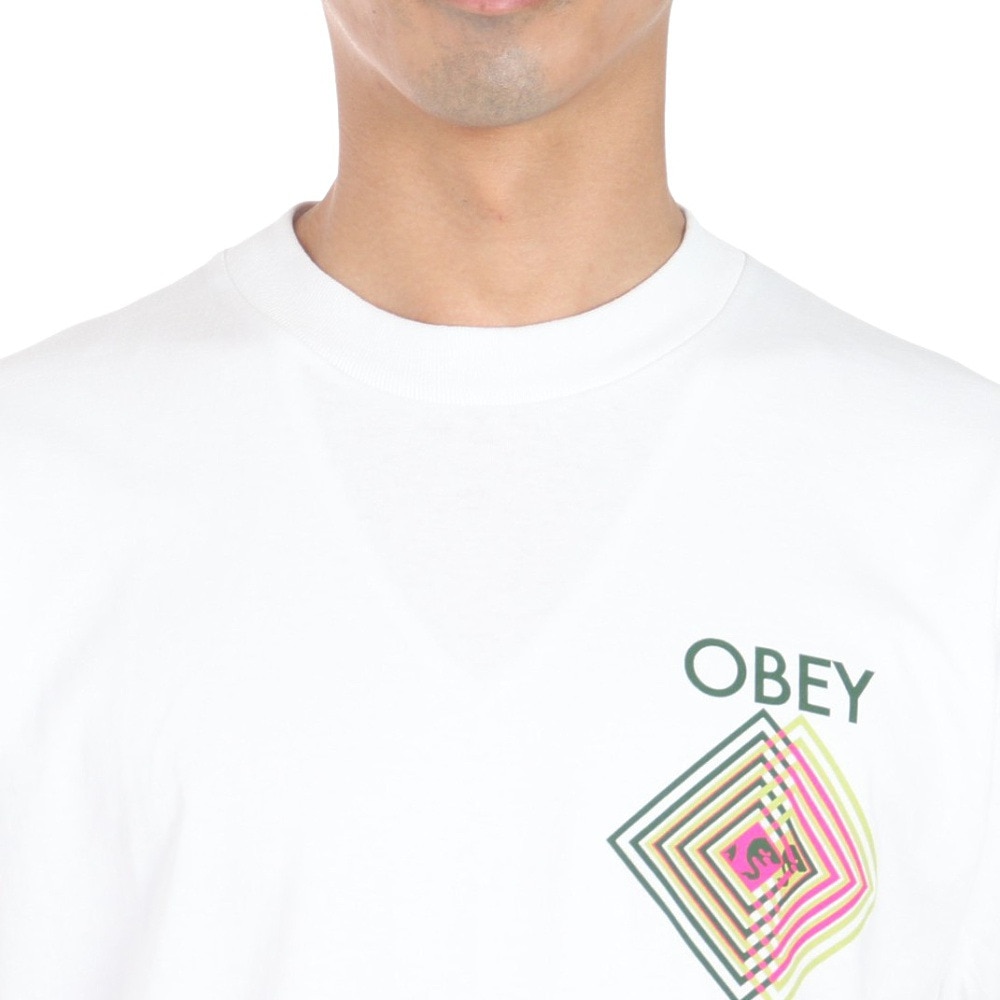 オベイ（OBEY）（メンズ）DOUBLE VISION CLASSIC Tシャツ 165263797WHTO24U