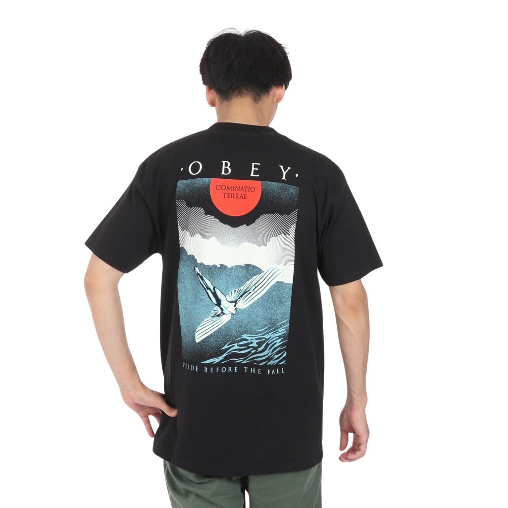 オベイ（OBEY）（メンズ）ICARUS DECO CLASSIC Tシャツ 165263800BLKO24U