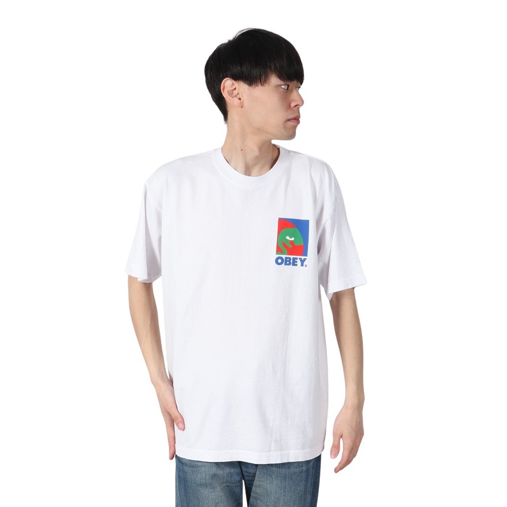 オベイ（OBEY）（メンズ）CIRCULAR ICON 半袖Tシャツ 166913702WHTO24P