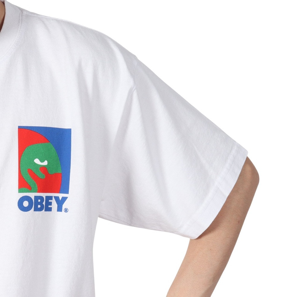 オベイ（OBEY）（メンズ）CIRCULAR ICON 半袖Tシャツ 166913702WHTO24P