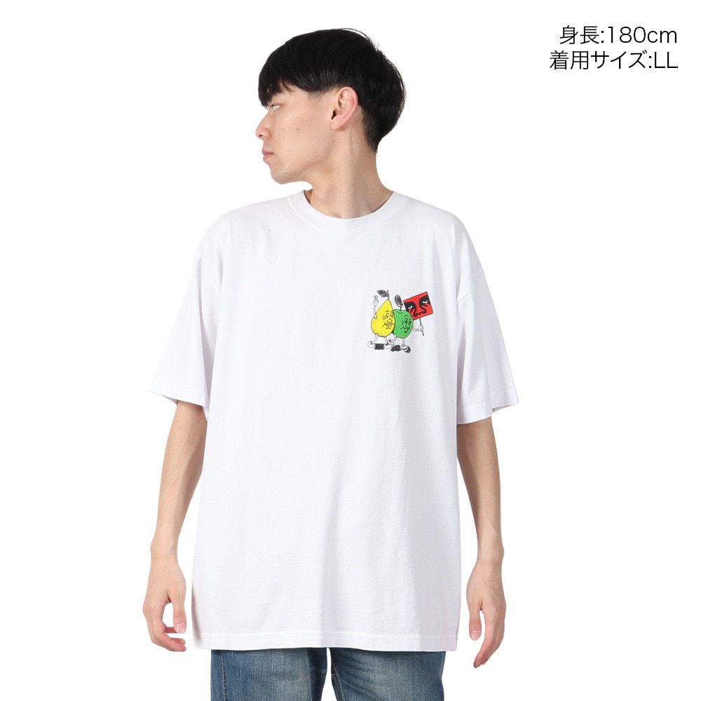 オベイ（OBEY）（メンズ）半袖Tシャツ PEACEFUL PROTEST 166913703WHTO24P