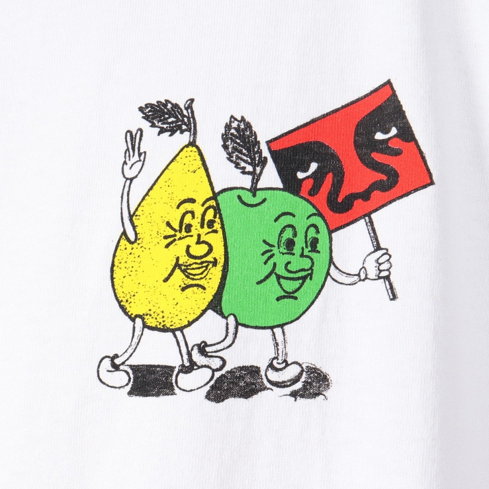 オベイ（OBEY）（メンズ）半袖Tシャツ PEACEFUL PROTEST 166913703WHTO24P