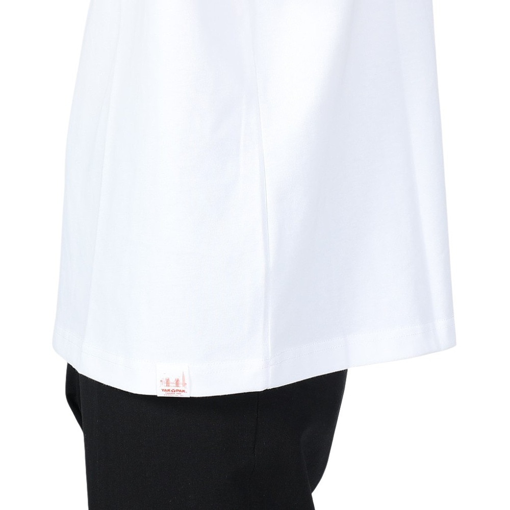 ヤックパック（YAK PAK）（メンズ、レディース）無地 ポケット付き 半袖Tシャツ 4510001-07 WHT